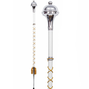 Custom-Made Top-Quality Mace With Your Name Upper & Lower Scrolls Customized Length Best Price <b>Drum</b> Major Maces - Product Image 5