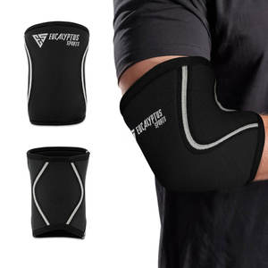 Personalizado SBR neopreno 5mm,7mm mangas de codo levantamiento de pesas codo manga de compresión gimnasio entrenamiento Fitness levantamiento de pesas soporte de codo - Product Image 1