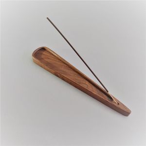 Porta Incienso de Madera Natural, Recolector de Cenizas, Bandeja para Incienso en Forma de Barco, Quemador de Aromaterapia de Madera, Plato Decorativo para el Hogar - Product Image 3