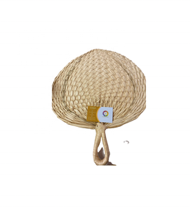 Ventilador de mano de bambú para fiesta, accesorio ecológico y personalizado, tejido a mano, para mano, hoja de palma, regalo artesanal, fiesta de año nuevo, boda, disponible - Product Image 4