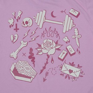 เสื้อยืดแขนสั้นผู้ชายสีชมพูคุณภาพสูงขายส่ง พร้อมขอบตัดสีและลายพิมพ์ตัวอักษร เสื้อเจอร์ซีย์ลำลอง คอกลม ทรงปกติ - Product Image 6