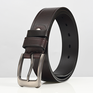Men's Casual Luxury Cow Hide <b>Top</b> Grain Genuine Leather Designer Pattern Design High Quality Business Style Custom Belt for Men - Product Image 1