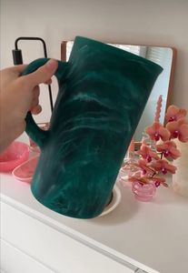 Marbled Resin BPA Free Handmade Modern Luxury Design Eco-Friendly 1L Water Jug Pitcher Custom Color <b>Drink</b> <b>Dispenser</b> for Home - Product Image 4