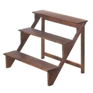 Estante de madera para plantas de varios niveles, diseño minimalista para uso en interiores con plantas verdes, soporte para flores de escritorio, juego de 3 - Product Image 5