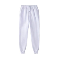 Pantalon de jogging personnalisé pour homme, uni, crème beige, en molleton avec cordon de serrage, idéal pour l'entraînement sportif hivernal et le maintien au chaud