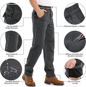 Pantalones de Esquí Impermeables y Cortavientos para Hombre, 10000 mm, Poliéster, Ropa de Nieve para Exteriores, Estilo Cargo, Cierre de Cremallera, Gris - Product Image 4