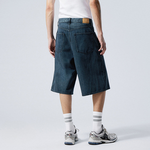 Shorts de Mezclilla para Hombre, Estilo Casual, para Verano, 3/4 de Longitud, Cómodos y a la Moda - Product Image 3