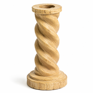 Support de bougie de Noël en bois fait main pour la décoration intérieure, les arrangements de table et le style saisonnier - Product Image 5