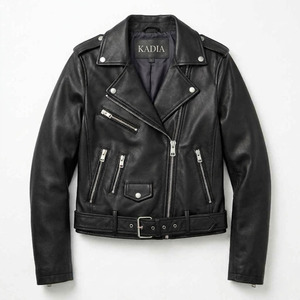 High Quality Hot Sale Casual Outdoor Slim Fit Stylish Women Motorcycle Leather <b>Jacket</b> Windproof Logo <b>Mandarin</b> <b>Collar</b> <b>Jacket</b> - Product Image 4