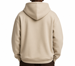 Sweat-shirt à capuche oversize pour homme, couleur unie, en molleton, coupe décontractée, pour l'automne - Product Image 2