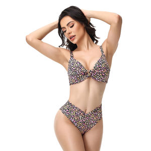Conjunto de Bikini Sexy para Mujer, Traje de Baño de Dos Piezas de Cintura Alta, Traje de Baño Push Up, Traje de Baño de Moda para Playa, Vacaciones de Verano - Product Image 5