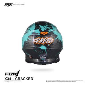 El casco JPX Fox1 Motif X 34 Supermoto Cross ofrece una protección superior y un estilo audaz para la mejor experiencia de motocross. - Product Image 4