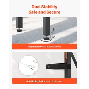 Consolle da 41,7 Pollici a 3 Livelli, Tavolo Lungo e Stretto per Ingresso, Corridoio o Arredamento Casa - Product Image 6