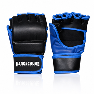 Gants de boxe en cuir épais, Mitaines thaïlandaises MMA à demi-doigts, Équipement d'entraînement professionnel, Fermeture auto-agrippante, Sangle de poignet réglable - Product Image 1