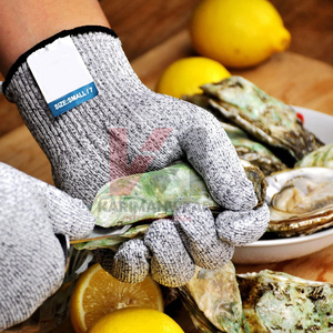 Cut Resistant Safety Work <b>Gloves</b> HPPE <b>Knitted</b> Liner Nitrile Palm Coating Anti Slip Flexible Protective <b>Gloves</b> for Industrial - Product Image 6