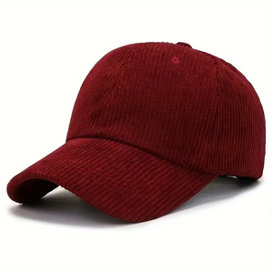 Casquette de baseball en velours côtelé avec sangle réglable, couleur unie, couleurs personnalisées, boucle dorée, unisexe, pour hommes et femmes, usage extérieur - Product Image 6