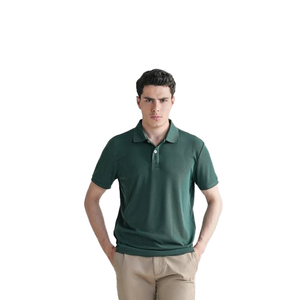 Camiseta Polo de Manga Corta para Hombre, Algodón Premium Elástico y Transpirable, Informal de Negocios, Uniforme de Golf y Tenis, Fabricación de Ropa Personalizada - Product Image 1