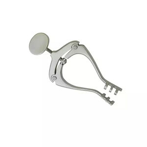 Retractor Jansen Wagner Profesional Manual de Acero de 10 cm para Mastoides, con 3x3 Puntas y 5x5 Puntas Inocas/Afiladas, Instrumento Médico SurgiRight - Product Image 2