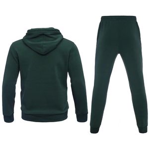 Tracksuits Custom Embroidered Logo Men's Pure Cotton Tracksuit Set Men <b>Hoodie</b> Zipper Old Money Pullover Sports Casual Cardigan - Product Image 3