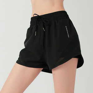 Pantalones Cortos Deportivos de Verano para Mujer, de Secado Rápido, Triple Capa, Anti-Transparencia, para Yoga, Correr, Entrenamiento, Fitness, Finos, Sueltos, Lisos - Product Image 3