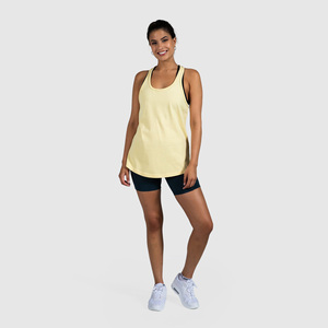Women's Sexy Solid 100%Cotton High Street Seamless Fleece Breathable Quick Dry Workout Tank <b>Top</b> Padded Yoga Gym Built-In Bra - Product Image 6