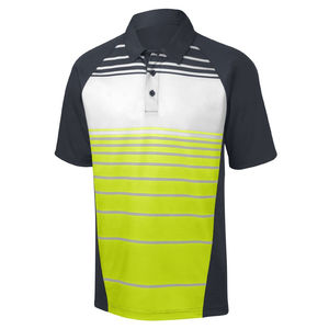 Camisa de Golf Personalizada para Hombre, de Manga Corta, Tejido Sólido, Antiarrugas, Transpirable, con Estampado Digital - Product Image 6