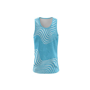 Custom Seamless Hole Sleeveless Fitness Tank Top Quick Dry <b>Running</b> Polyester <b>Singlet</b> Breathable Knitted Casual Sublimation Blank - Product Image 6