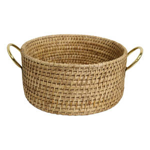 Panier de rangement décoratif en osier Décoration d'intérieur Panier tissé en rotin d'organisation - Product Image 3