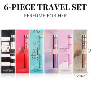 6pcs Women's Eau De Parfum Travel Set Long-Lasting Refreshing Fragrance 6 Unique <b>Scents</b> Mini Fragrances Daily Use Model - Product Image 4