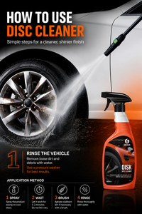 GRASS DISK 600ml Nettoyant professionnel pour jantes en spray 600ml |   Nettoyant pour pneus et jantes |   Dépoussiéreur de frein |   Nettoyeur de disques - Product Image 2