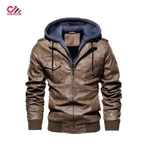 Nouvelle arrivée tendance, veste en cuir véritable pour homme de haute qualité, logo personnalisé, respirante, chaude pour l'hiver, veste en cuir pour homme - Product Image 2