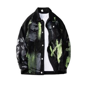 Veste en jean pour homme à manches longues de haute qualité avec logo personnalisé, style antique, vente en gros, tendance, veste en jean à la mode pour homme - Product Image 2