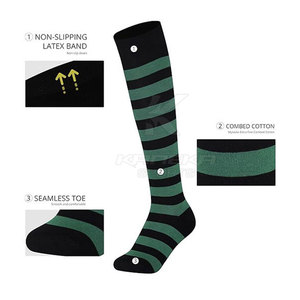 Comfortable Winter 100% <b>Wool</b> Breathable Non-Slip Knitted Soccer <b>Socks</b> with Cuff Logo for Training Matches and Sports Use - Product Image 6