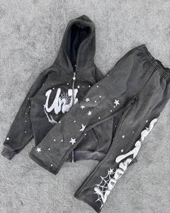 Conjunto Deportivo Urbano Moderno para Hombre, Sudadera con Capucha y Pantalones en Contraste, Proveedor de Ropa Urbana con Logotipo Personalizado - Product Image 1