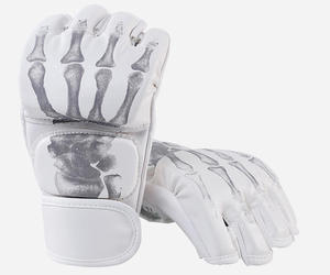 ถุงมือ MMA แบบครึ่งนิ้ว หนัง PU พิมพ์ลายแบบ Sublimation ปิดด้วยเวลโคร สำหรับศิลปะการต่อสู้และฝึกซ้อม เหมาะสำหรับผู้ใหญ่ อายุ 14 ปีขึ้นไป - Product Image 2