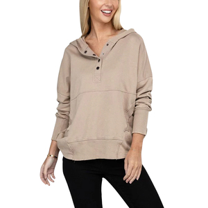 Sudaderas con Capucha para Mujer, 100% Algodón, Sólidas, Transpirables, de Secado Rápido y Ecológicas, con Logotipo Frontal, para Invierno, Gimnasio, Viajes y Uso Diario - Product Image 6