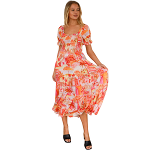 Vestido Maxi Floral para Mujer, Vestido Casual de Cintura Alta - Product Image 2