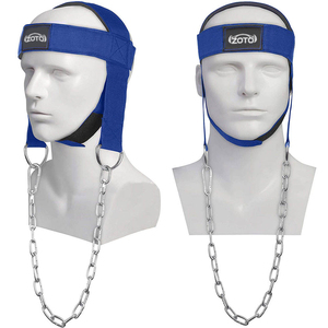Harnais de musculation ajustable pour les muscles du cou, équipement de musculation personnalisé avec chaîne en acier et rembourrage en néoprène souple - Product Image 2