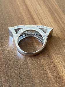 Creative <b>Craft</b> Moissanite Baguette Cut Diamond Vintage <b>Ring</b> Original 925 Silver Fine Classic Style Gift For Birthdays party - Product Image 3
