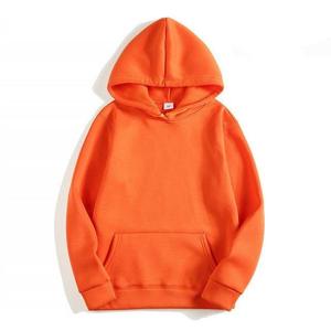 เสื้อฮู้ดพิมพ์โลโก้ตามสั่ง แขนยาว มีกระเป๋า สีพื้น ไซส์ใหญ่ โอเวอร์ไซส์ สตรีทแวร์ - Product Image 2