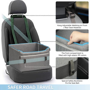 2024 heißer Verkauf Haustier Autos itz Booster wasserdicht Hund Autos itz Sicherheits stuhl Haustier Reise zubehör - Product Image 3