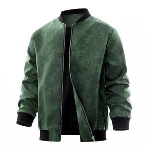 Autumn/Winter New <b>Men's</b> Fashion Casual Loose <b>Long</b> Satin Softshell Breathable Detachable Collar Stand <b>Jacket</b> - Product Image 1