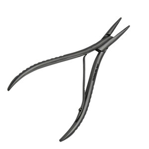 Hair Extension Pliers Stainless Steel Bead <b>Removal</b> Tool Professional Hair Extension Installation and <b>Removal</b> Pliers Black Color - Product Image 3