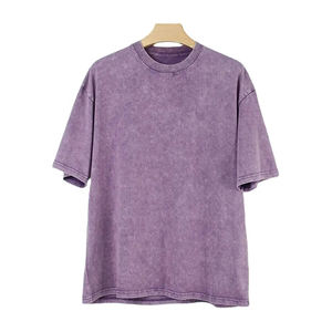 Camiseta de Hombre al por Mayor, Estilo Urbano, 100% Algodón, Oversize, Vintage, Gótica, con Lavado Ácido y Cruz de Catedral - Product Image 3