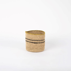 Cesta de Mimbre Artesanal Premium, Tejida a Mano, Ecológica, Redonda, para Decoración del Hogar, Cubierta para Macetas y Multiusos - Product Image 2