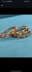 Conjunto de Collar y Pulsera de Cuentas de Vidrio Multicolor, Joyería Boho Arcoíris para Venta al por Mayor B2B, Exportación de Moda Festiva - Product Image 4
