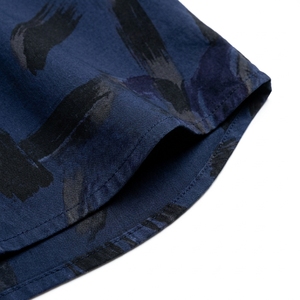 Chemise pour homme, coupe ajustée, en coton et bambou, imprimée, manches courtes, boutonnée, décontractée, légère, été - Product Image 6