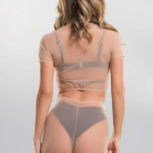 Top moderno de cuello alto para mujer, ideal para pole dance, de cintura alta, ligero, transpirable y elástico, para verano. - Product Image 2