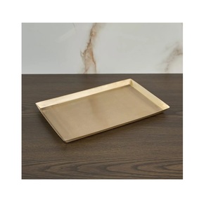 Trending Design Stainless Steel <b>Breakfast</b> <b>Tray</b> For Home And Hotel Tableware Decorative Serving <b>Tray</b> With Oval Shape - Product Image 6