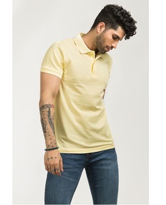 Polo de Manga Corta Verde Sólido para Hombre, Cuello Camisero, Cierre de Botón, Estilo Casual, Tejido de Punto, para Verano - Product Image 3